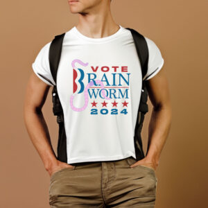 Vote Brain Worm 2024 T-Shirt1