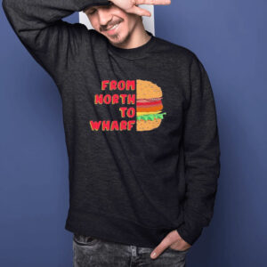 Wharf Face Cartoon Burger T-Shirt2