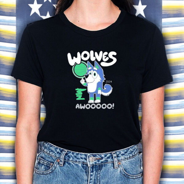 Wolves Awoo Bluey T-Shirt3