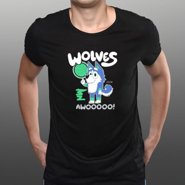 Wolves Awoo Bluey T-Shirt4