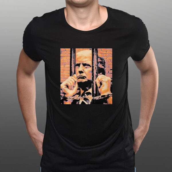 Donald Trump In Prison Jail Indicted President Arrested T-Shirt1