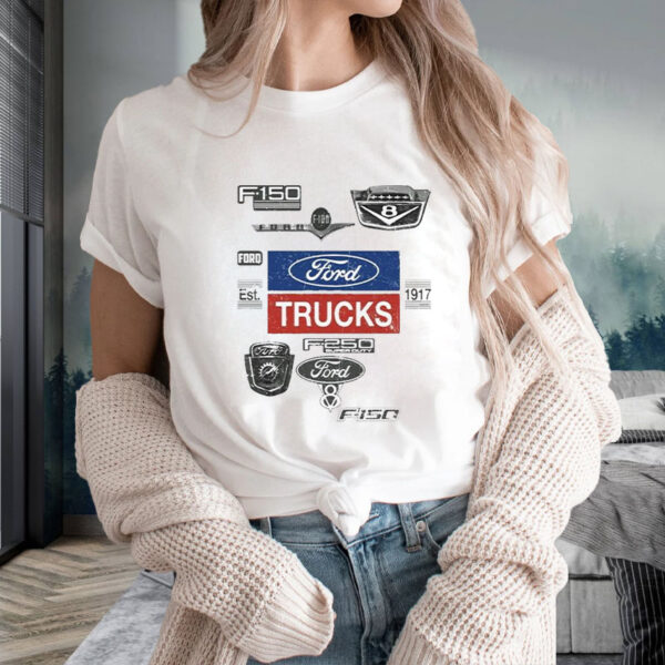 Ford Trucks Est 1917 All Logo T-Shirt2