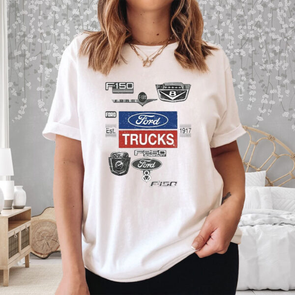 Ford Trucks Est 1917 All Logo T-Shirt3