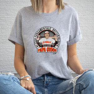 GUNNAR HENDERSON BETTER FUNDAMENTALS BETTER PLAYER PAPA GUNN T-SHIRT