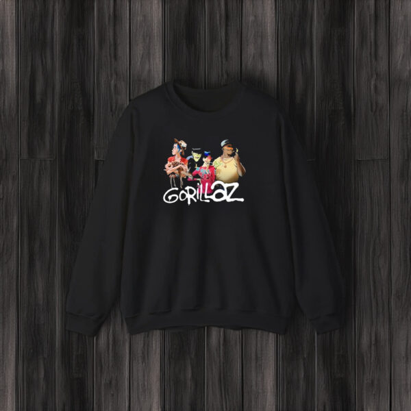 Gorillaz Group With Deer Stonewashed T-Shirt