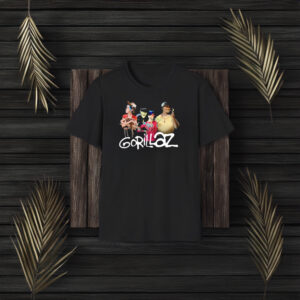 Gorillaz Group With Deer Stonewashed T-Shirt3