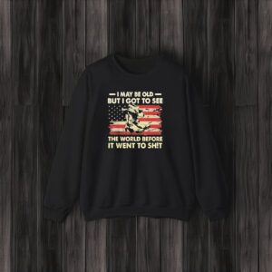 I May Be Old But I Got To See The World Before It Went To Shit America Flag T-Shirt3