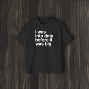 I Was Into Data Before It Was Big T-Shirt1