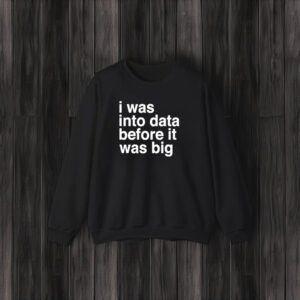 I Was Into Data Before It Was Big T-Shirt3