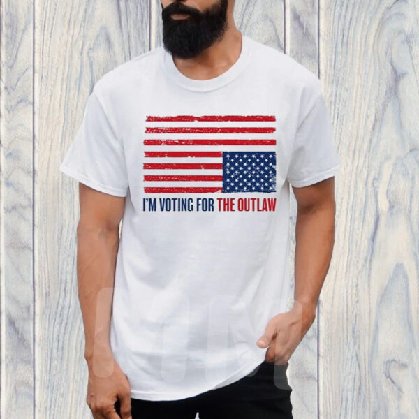 I’m Voting For The Outlaw America Flag 2024 T-Shirt