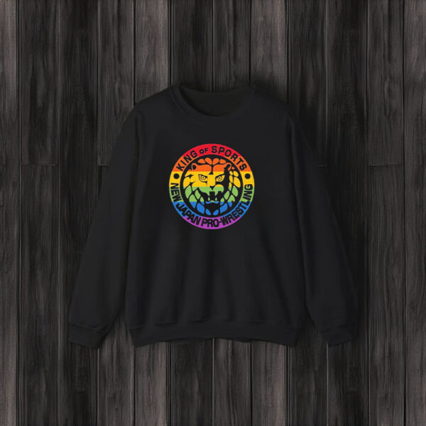 King Of Sports New Japan Pro Wrestling Lion Lgbt Logo T-Shirt3