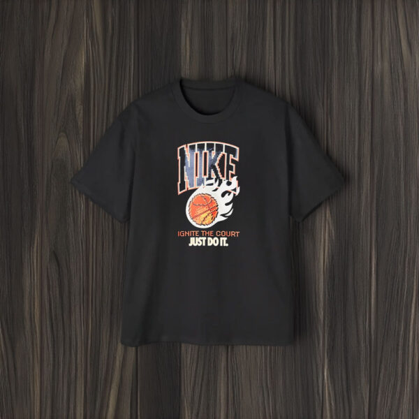 Niike Ignite The Court Just Do It Pixel T-Shirt2