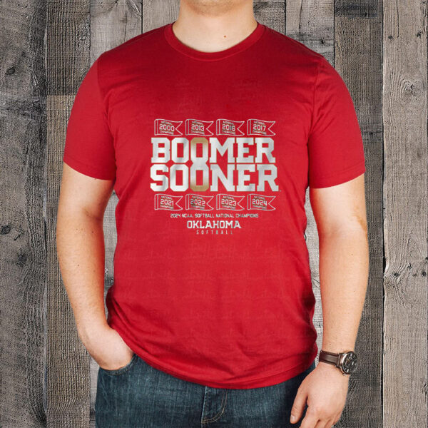 OKLAHOMA SOFTBALL BOOMER SOONER 8X CHAMPS T-SHIRT2