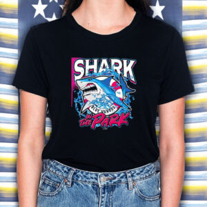 Pensacola Blue Wahoos Shark In The Park Blue Wahoos T-Shirt5