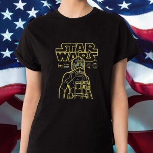 Pilot Star Wars Imperial Fighter Outline T-Shirt