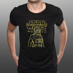 Pilot Star Wars Imperial Fighter Outline T-Shirt1