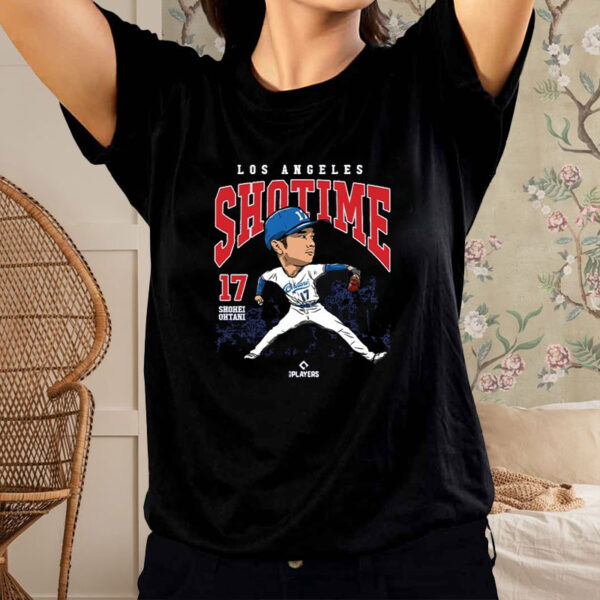 Shohei Ohtani 27 Los Angeles Shotime Baseball T-Shirt2