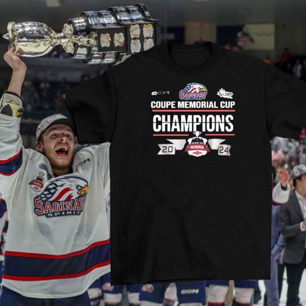 Spirit Resen Saginaw 2024 Memorial Cup Champions T-Shirt