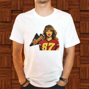 Taylor Swift And Travis Kelce 87 Lover T-Shirt1