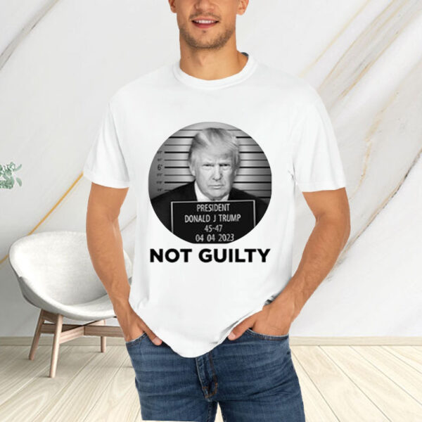 Trump Mugshot Black Cotton T-Shirt4