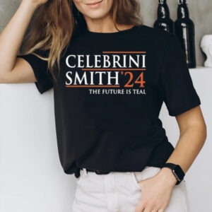 Celebrini Smith 24 The Future Is Teal T-Shirt