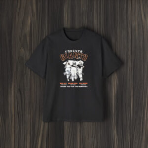 Forever Giants Willie Mays Orlando Cepeda And Willie Mccovey Thank You For The Memories T-Shirt2