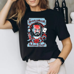 Hangman Adam Page Alee Hugill Wrestling Blood T-Shirt1