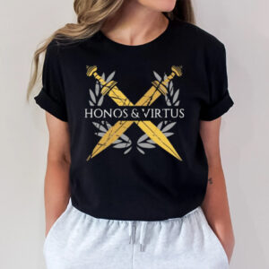 Honos Et Virtus Honour & Virtue Sword T-Shirt1