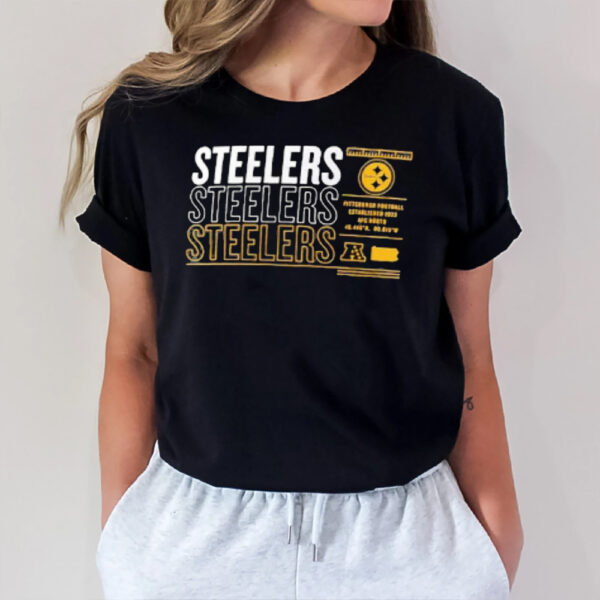 Pittsburgh Steelers Repeat Stats T-Shirt1