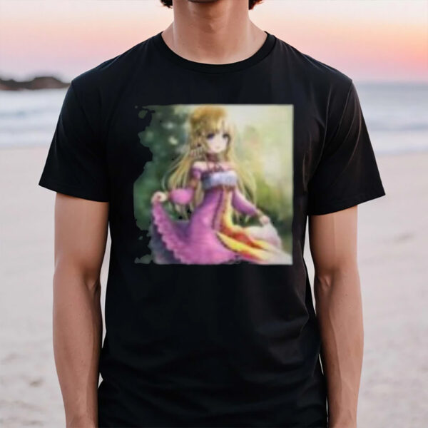 Romantic Summer Fashion Sunshine Manga Bohemian Anime Girl T-Shirts1