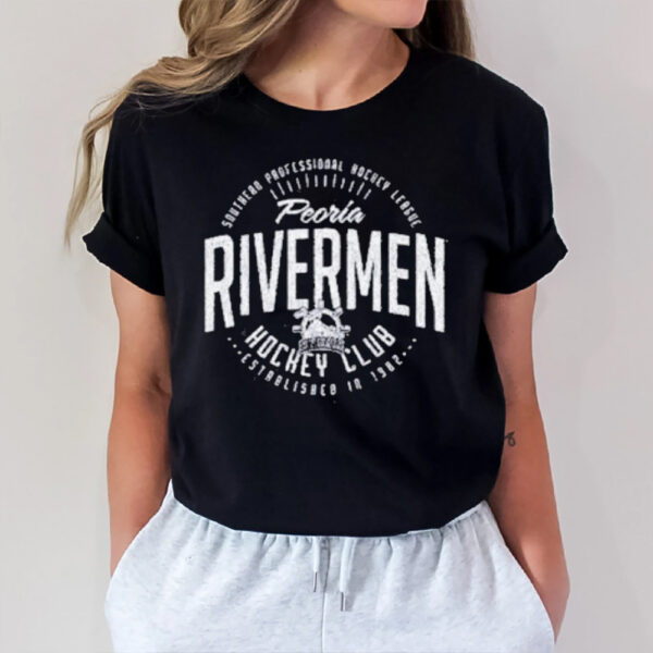 Southern Professional Hockey League Peoria Rivermen Hockey Club Established In 1982 T-Shirt1