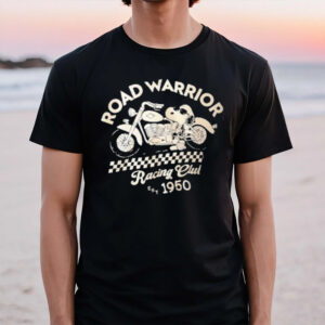 The Peanuts Snoopy And Classic Bike Road Warrior Racing Club Est 1950 T-Shirt1