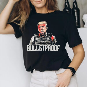 Trump Shot Assassination Attempt Bulletproof Trump T-Shirt1