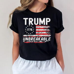 Trump Unbreakable 1776 President Donald Trump Us Flag T-Shirt